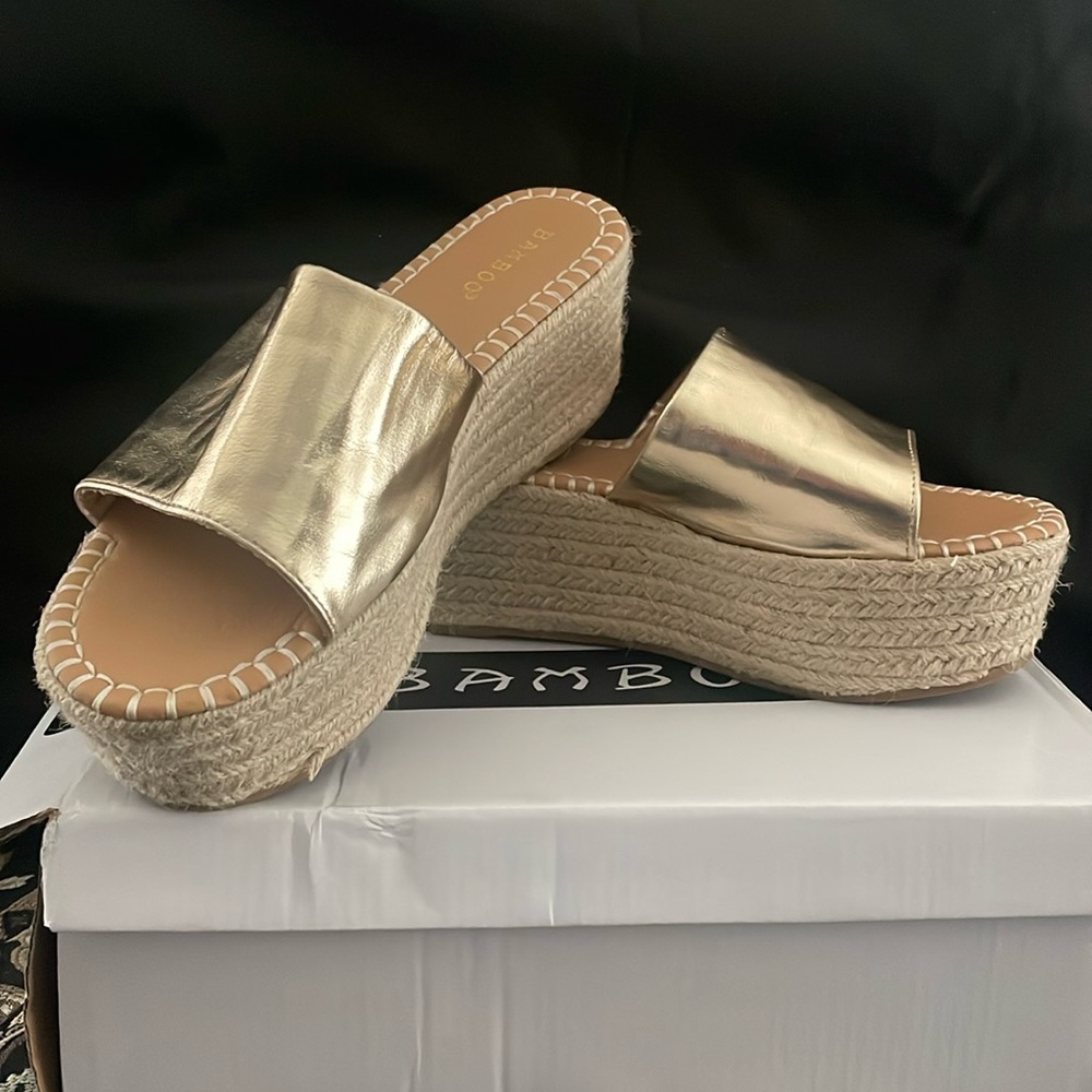 Bamboo brand gold platform slides
